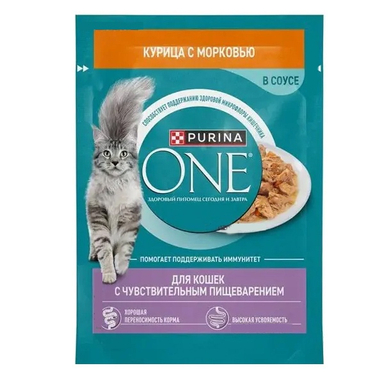 پوچ گربه پورینا مدل One کد 188 طعم مرغ وزن 75 گرم