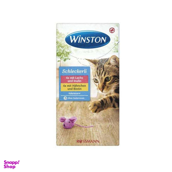 بستنی گربه وینستون مدل Chicken & Fish وزن ۱۲۰ گرم بسته ۱۱ عددی