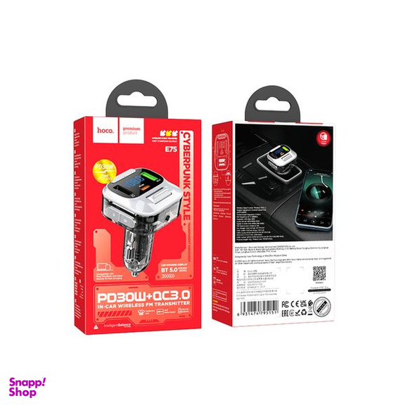 شارژر فندکی 30 وات هوکو مدل E75 QC3.0+PD