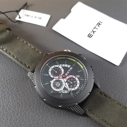 ساعت عقربه ای مردانه اکستری کد X6040-D رنگ مشکی سبز تیره