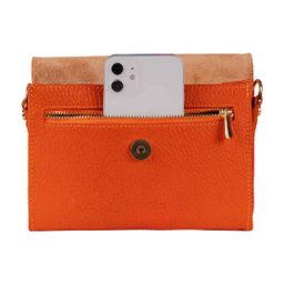 کیف دوشی چرم طبیعی زنانه آروین چرم کد AR-116