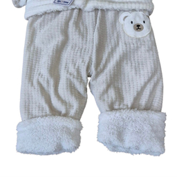 کاپشن دو تکه نوزاد گلیران کد 127 رنگ سفید