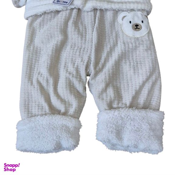 کاپشن دو تکه نوزاد گلیران کد 127 رنگ سفید