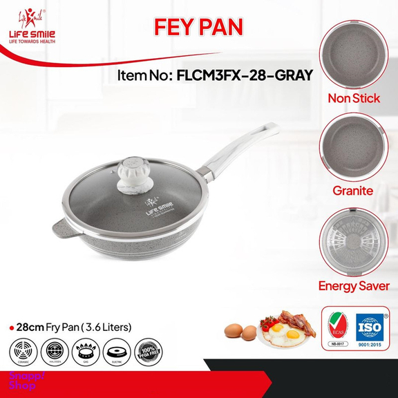 تابه گرانیت لایف اسمایل مدل ّFLCM-3FX-28 سایز 28