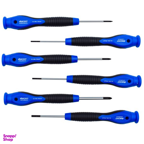 پیچ گوشتی ساعتی بوکسو مدل SCW-006PB بسته 6 عددی
