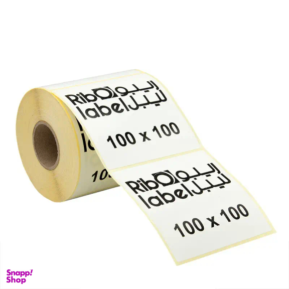برچسب لیبل کاغذی 100 در 100 تک ردیفه رول 1000 تکه