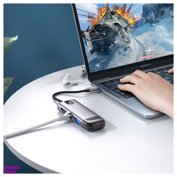 هاب 10 پورت USB-C مک دودو مدل HU-7420 طول 15 سانتی‌ متر