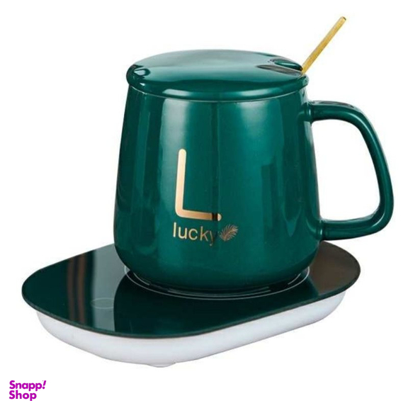 ماگ حرارتی لاکی مدل Temperature Cup به همراه صفحه گرم کن برقی