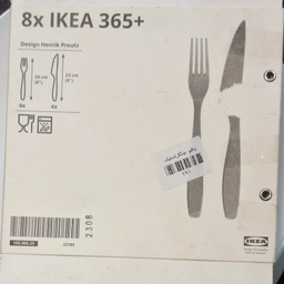چاقو و چنگال استیک ایکیا کد 105.406.25 بسته 8 عددی