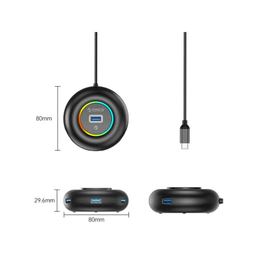 USB هاب 4 پورت اوریکو مدل YXR2-C3-10