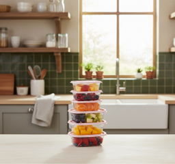 ظرف نگهدارنده نورینو مدل ساحل مجموعه 6 عددی