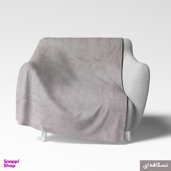 شال مبل شاران هوم مدل مخملی طرح ساده سایز 150×180 سانتی متر