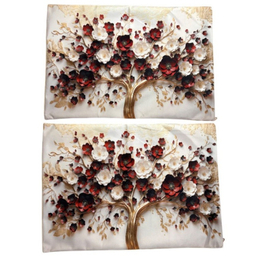 روبالشی طرح گل کد 306 مجموعه 2 عددی