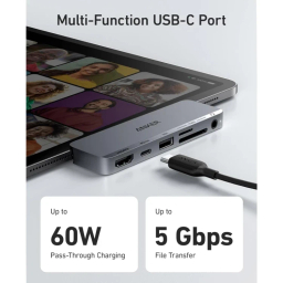 USB هاب 6 پورت Type-C انکر مدل 541 USB-C Hub 6in1