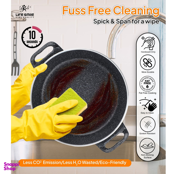 سرویس تابه 6 پارچه لایف اسمایل مدل LIFEP7STSHR-6-2