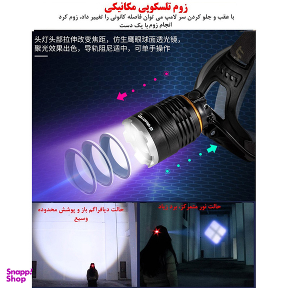 چراغ پیشانی ای اسمارتر مدل C72