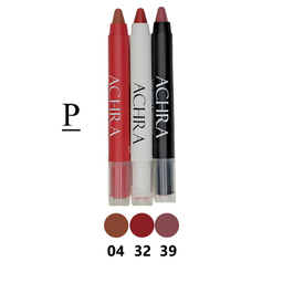 رژ لب جامد جامد مخملی آچرا مدل P مجموعه 3 عددی