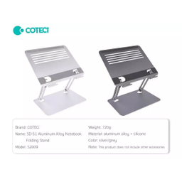 پایه نگهدارنده لپ تاپ کوتتسی مدل SD-51 Aluminum Alloy 52009