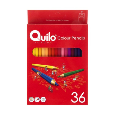 مداد رنگی 36 رنگ جعبه مقوایی کوییلو کد Q36
