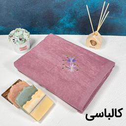 حوله استخری ایران حوله مدل گلدوزی مایسا سایز 80×130 سانتی متر