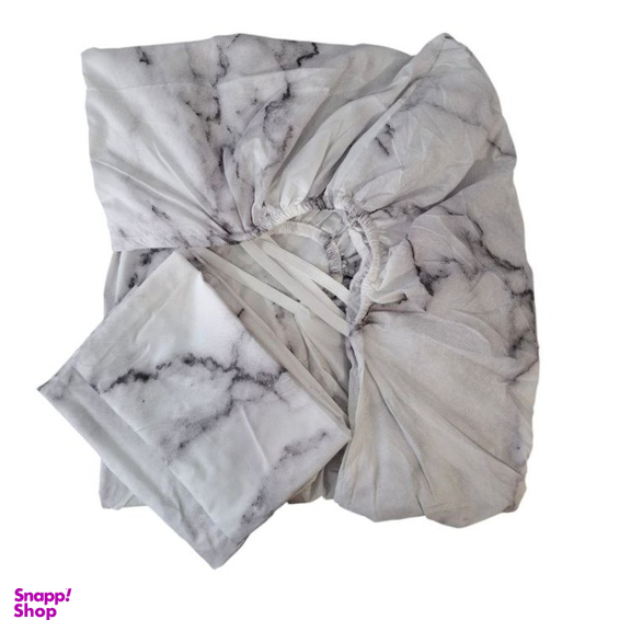 ست روتختی کشدار و روبالشی دو نفره مدل سنگی کد ML160MS مجموعه 3 عددی