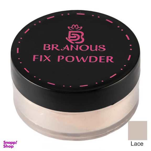 پودر فیکس برانوس مدل lace وزن 20 گرم