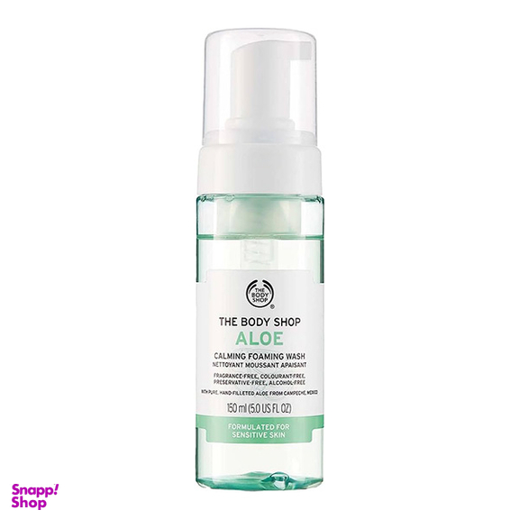 فوم شستشو صورت بادی شاپ مدل Aloe حجم 150 میلی لیتر