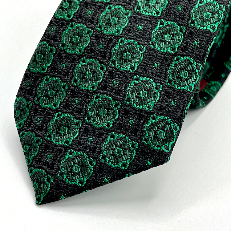 ست کراوات و دستمال جیب مردانه طرح لوییس کاوالی طرح هندسی کد 555