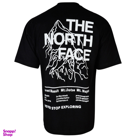 تیشرت مردانه طرح The Noth Face مدل 271002602 رنگ مشکی