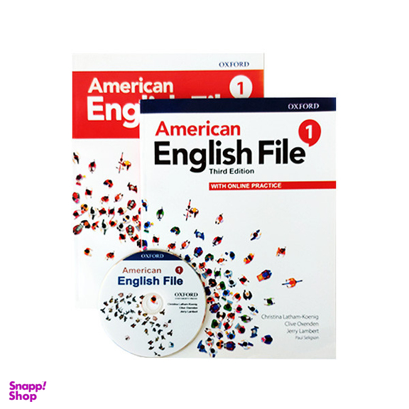 کتاب American English File 1 2nd اثر جمعی از نویسندگان انتشارات آکسفورد به همراه کتاب کار