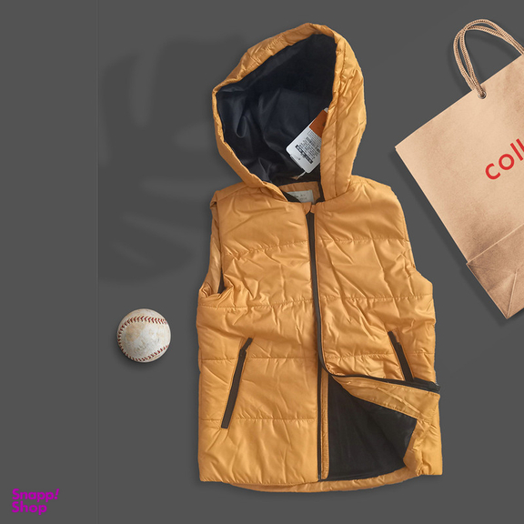 جلیقه پسرانه کولزیون مدل کلاهدار