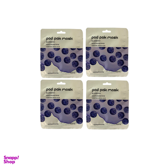 ماسک صورت پد پاک مدل ورقه ای کد 9 بسته 4 عددی