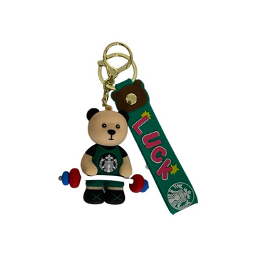 جاکلیدی طرح خرس وزنه بردار استارباکس