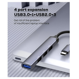 هاب 4 پورت USB-C الدینیو مدل DS-34U