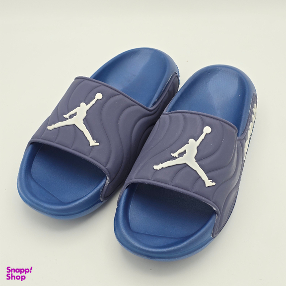 دمپایی مردانه زیتون مدل جردن کد 7382 رنگ آبی تیره