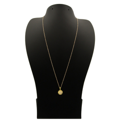 گردنبند طلا 18 عیار زنانه کاپانی طرح وان یکاد و چهار قل کد KN030