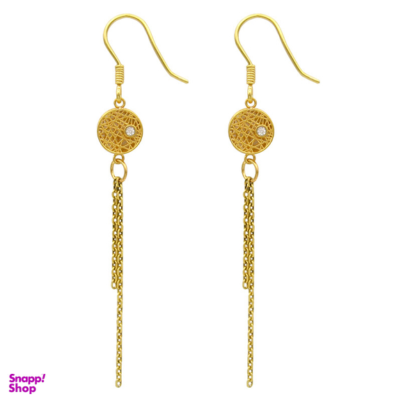 گوشواره طلا 18 عیار زنانه مانچو مدل efgs026