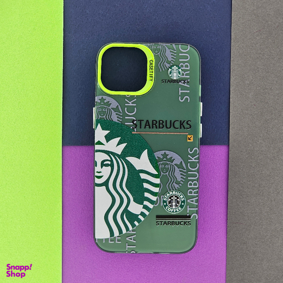 قاب گوشی موبایل مدل استاربکس کد کافی مناسب برای اپل iPhone 13 / 14