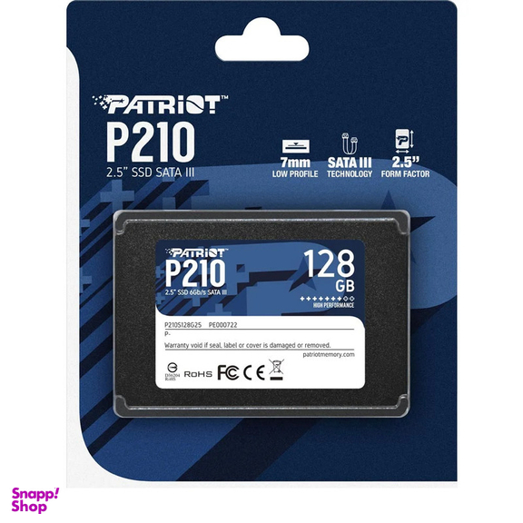 اس اس دی اینترنال پتریوت مدل P210 ظرفیت 128 گیگا بایت