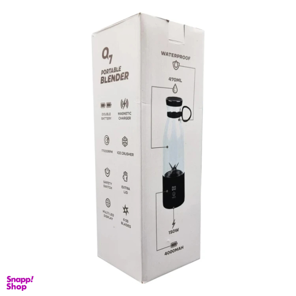 شیکر شارژی کوئیک مدل Q7 کد 7 گنجایش 0٫5 لیتر