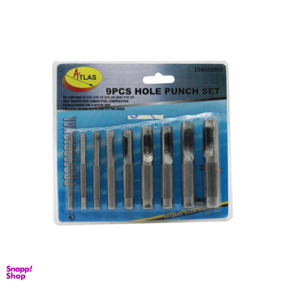 سنبه واشر بر اطلس مدل YP-104832650-9PCS مجموعه 9 عددی