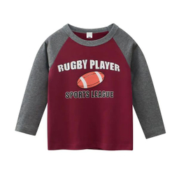 تی شرت آستین بلند پسرانه هومنیتی مدل WYKBTS3047-BGD