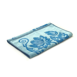 حوله دستی هنر مدل گلها سایز 35x65 سانتی‌متر
