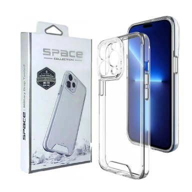 کاور شیشه ای گوشی موبایل اسپیس مدل Clear مناسب اپل iPhone 14 Pro