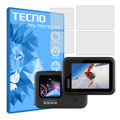 محافظ صفحه نمایش شفاف دوربین تکنو مدل HyGEL مناسب برای دوربین فیلم برداری گوپرو Hero 10 Black بسته 2 عددی