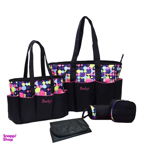 کیف لوازم کودک کد AN050 مجموعه 5 عددی