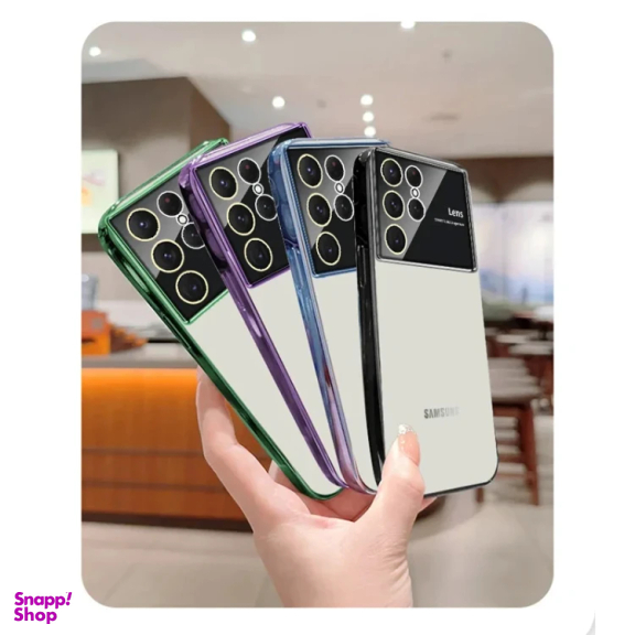 کاور گوشی موبایل مدل الکترو لنز شفاف مناسب برای سامسونگ Galaxy S23 Ultra