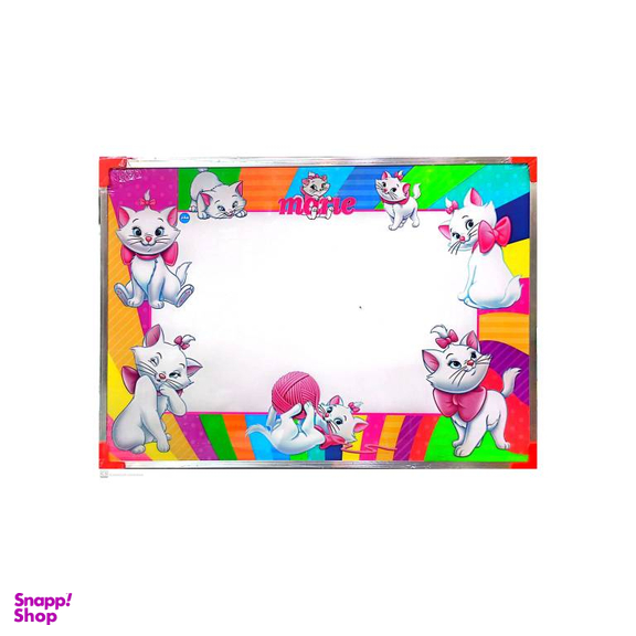 تخته وایت برد دو طرفه سلام طرح گربه سایز 35×49 سانتی متر