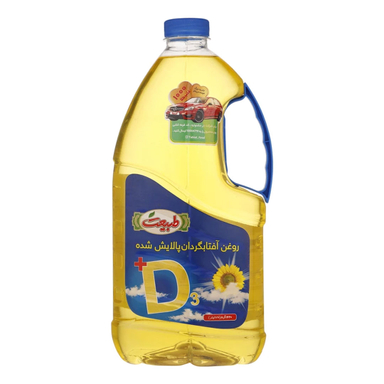 روغن آفتابگردان پالایش شده با ویتامین D3 طبیعت حجم 1800 میلی لیتر