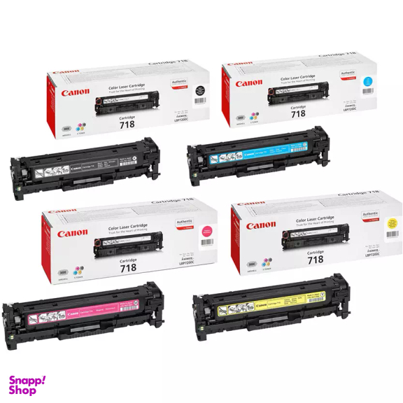 کارتریج کانن مدل 718 مجموعه 4 عددی (غیر اصل)